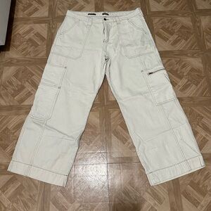White Cargo Jeans